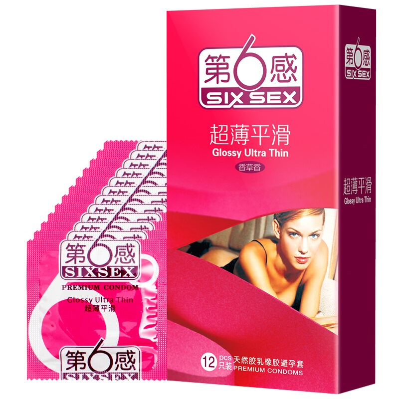 超薄贴身套-第6感-买一送一 第6感 超薄平滑避孕套 中号 10只装