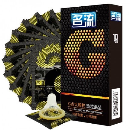 螺纹颗粒套-名流-名流 G点大颗粒系列避孕套 10只装