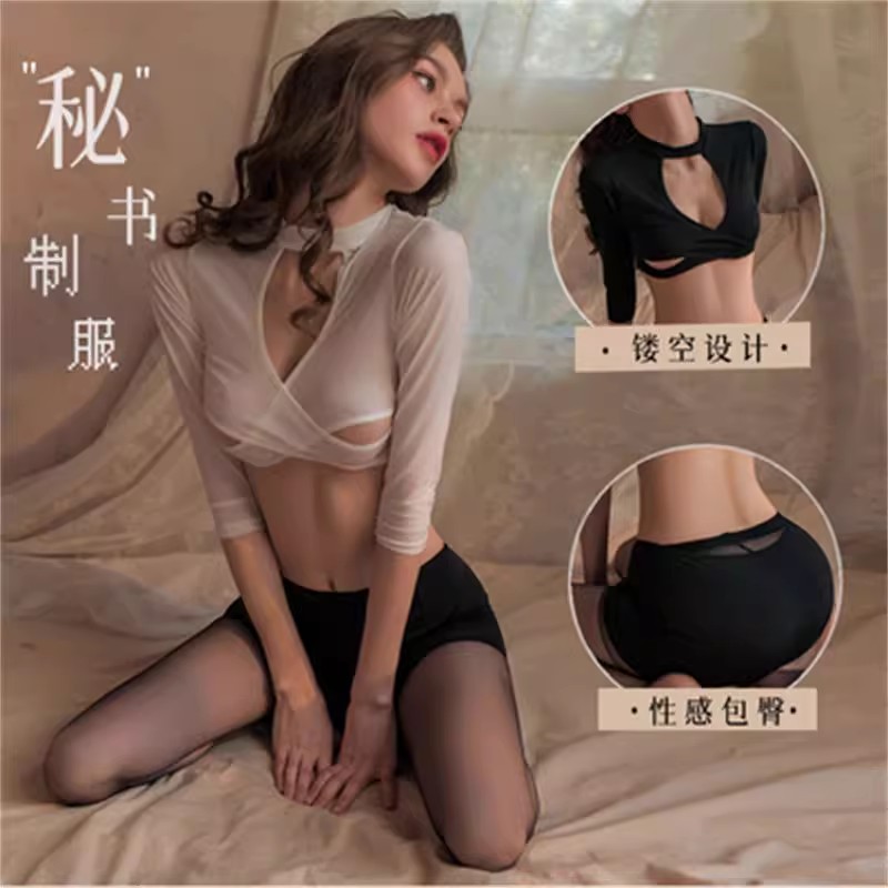 制服诱惑-霏慕-霏慕情趣内衣制服诱惑成人性感角色秘书包臀裙套装7947